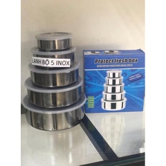 Bát Inox, Bộ 5 Bát Inox Cao Cấp Có Nắp Đậy Tiện Lợi