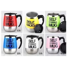 CốC Pha Cafe Tự KhuấY NhựA Inox Tay CầM /Cốc Khuấy Cafe Ruột Inox, Cốc Tự Khuấy Hàng Đẹp