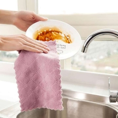 Combo 10 Khăn Lau Tay Nhà Bếp 2 Mặt Siêu Thấm (Klt04)