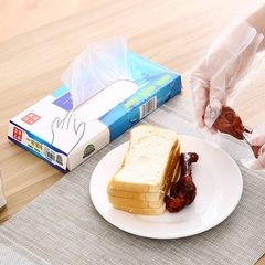 Hộp 200 Găng Tay Nilong Dùng 1 Lần Mỏng Dai Chế Biến Thực Phẩm, Vệ Sinh, Làm Bếp, Lau Dọn