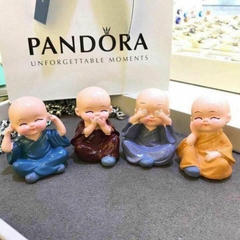 [Free Ship] Bộ 4 Tượng Tiểu Tu Sĩ Tứ Không Trang Trí Xe Hơi