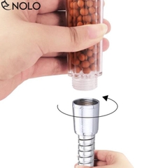 Vòi Sen Đá Khoáng Tăng Áp Nano Chất Liệu Inox Kèm Dây