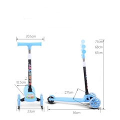 [Free Ship] Xe Trượt Scooter Bánh Phát Sáng Có Thể Gập Gọn Dễ Mang Theo