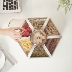 Hộp Đựng Bánh Kẹo ♥️Freeship♥️ Khay Mứt Hoa 6 Cánh Tự Bung Sang Xịn Đẹp Mẫu Mới Nhất