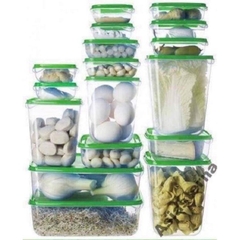 Bộ Hộp Thực Phẩm 17 Món - Set 17 Hộp Nhựa Cao Cấp Đựng Thực Phẩm Bảo Quản Tủ Lạnh