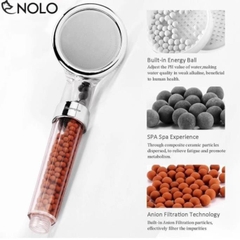 Vòi Sen Đá Khoáng Tăng Áp Nano Chất Liệu Inox Kèm Dây