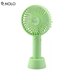 Quạt Mini Tíhh Điện Cầm Tay Có Đế Để Bàn 3 Tốc Độ Gió