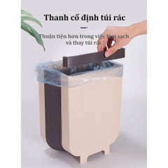 Thùng Rác [Free Ship] Thùng Rác Thông Minh Đa Năng Gấp Gọn Cho Nhà Bếp, Xe Hơi