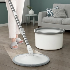 Chổi Lau Nhà Tách Nước Bẩn Thông Minh 360 Độ 2 Bông Lau, Bộ Cây Lau Nhà Tách Nước Bẩn Nước Thải