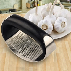 Dập Tỏi Nghiền Cán Đen Inox Cao Cấp Tiện Dụng, Dụng Cụ Dập Giã Hành Tỏi Inox Cầm Tay