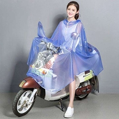 Áo Mưa ♥️Freeship♥️ Áo Mưa Chấm Bi Một Đầu Hai Đầu