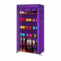 Tủ Giày Dép 7 Tầng 6 Ngăn Bọc Vải Họa Tiết Hoa Văn Cao Cấp Giá Rẻ / Kệ Đa Năng, Giá Để Giày Dép Khung Inox 7 Tầng