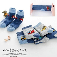 Bán Sỉ Combo 10 Đôi Tất Hình Oto Cho Bé