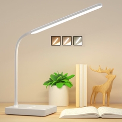 Đèn Học Để Bàn, Đèn Led Chống Cận, Có Tích Điện - 3 Chế Độ Ánh Sáng Thích Hợp Làm Việc, Đọc Sách - 9101