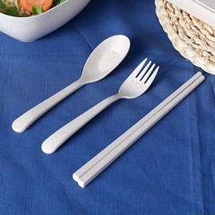 Bộ Thìa, Dĩa, Đũa 3 Chi Tiết Lúa Mạch ( Ảnh Thật Ở Cuối )