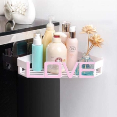 Kệ Góc Nhà Tắm Chữ Love Hút Chân Không Siêu Kute