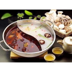 Nồi Lẩu Inox 2 Ngăn Cao Cấp