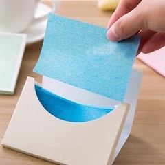 Giấy Thấm Dầu Nội Địa Trung 50 Tờ Hàng Loại 1 Được Làm Từ Bột Gỗ Tự Nhiên Thấm Hút Mồ Hôi, Khử Sạch Dầu Nhờn