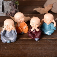 [Free Ship] Bộ Tượng Tứ Không Trang Trí Xe Hơi Tiểu Cảnh