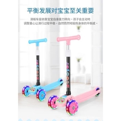 [Free Ship] Xe Trượt Scooter Bánh Phát Sáng Có Thể Gập Gọn Dễ Mang Theo