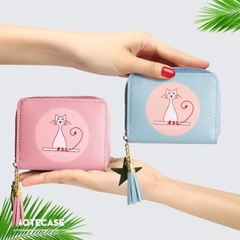 [Freeship] Ví Ngắn Cầm Tay Mini Nữ Hình Mèo
