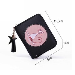 [Freeship] Ví Ngắn Cầm Tay Mini Nữ Hình Mèo