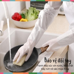 Găng Tay Cao Su Siêu Dai Dài Tay Cổ Chun (Giá Sỉ Bán Rẻ)