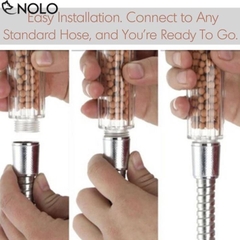 Vòi Sen Đá Khoáng Tăng Áp Nano Chất Liệu Inox Kèm Dây