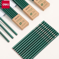 Bút Chì [Free Ship] Bút Chì Lục Giác Deli - Loại 2B/Hb - 10 Chiếc/Hộp - 33311 / 33312