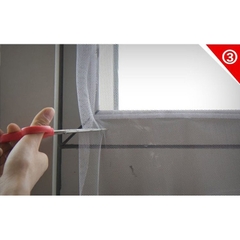 Lưới Chống Muỗi Côn Trùng [Free Ship] Dán Cửa Sổ Vô Hình Sợi Thủy Tinh Lỗ Siêu Nhỏ Ngăn Bụi 1.3M X 1.5M