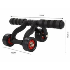 Con Lăn Tập Bụng 4 Bánh Cao Cấp (Tặng Thảm Lót Gối), Con Lăng Tập Gập Cơ Bụng