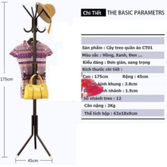 Cây Treo [Free Ship] Cây Treo Quần Áo , Túi Sách , Mũ Đa Năng