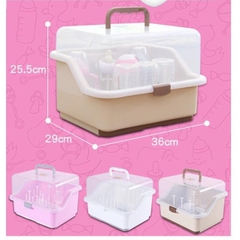 [Free Ship] Khay Úp Bình Sữa Có Nắp Đậy Cho Bé