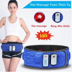 Đai Massage Giảm Mỡ Bụng X5 Hàn Quốc Mẫu Mới  - Máy Mát Xa Tập Cơ Bụng 5 Slim Super