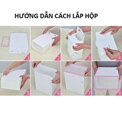 [Free Ship] (Hàng Có Sẵn +Video) Hộp Đựng Giày Dép Nắp Nhựa Cứng Trong Suốt, Size Lớn Chịu Lực 4Kg