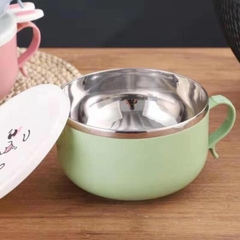 [Free Ship] Bát Úp Mỳ Tai Thỏ Ruột Inox Siêu Xinh