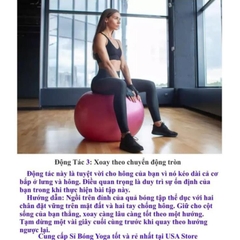 Bóng Tập Gym Yoga Cỡ To - Banh Tập Yoga Cỡ To
