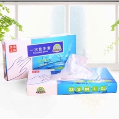 Hộp 200 Găng Tay Nilong Dùng 1 Lần Mỏng Dai Chế Biến Thực Phẩm, Vệ Sinh, Làm Bếp, Lau Dọn