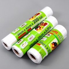 Combo 3 Cuộn  Túi Đựng Thực Phẩm Tự Phân Hủy Sinh Học Trắng