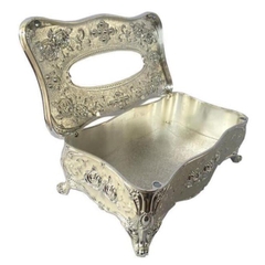 [Free Ship] Hộp Đựng Giấy Ăn Mạ Bạc Sang Trọng