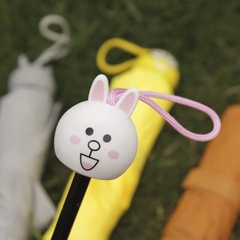 Ô Dù Line Cute, Ô Dù Gấp Gọn Hoạt Hình Cute Tán Rộng 98Cm, Dù Đi Mưa, Dù Totoro, Dù Minion, Dù Thỏ Hồng, Dù Gấu Brown