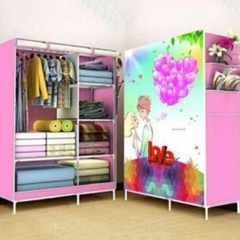 [Free Ship] Tủ Vải 2 Buồng In Hình 3D