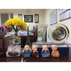 [Free Ship] Bộ 4 Tượng Tiểu Tu Sĩ Tứ Không Trang Trí Xe Hơi