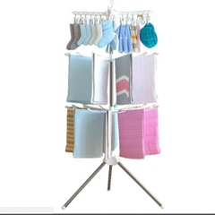 Dàn Phơi, Cây Phơi Quần Áo Khung Inox, Xoay 360 Độ, Xếp Gọn