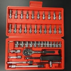 Bộ Dụng Cụ Mở Bulong Ốc Vít Đa Năng 46 Chi Tiết, Không Han Gỉ Hàng Mới, Bộ Dụng Cụ Sửa Chữa Oto Xe Máy 46 Món Đa Năng