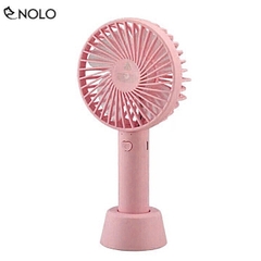 Quạt Mini Tíhh Điện Cầm Tay Có Đế Để Bàn 3 Tốc Độ Gió