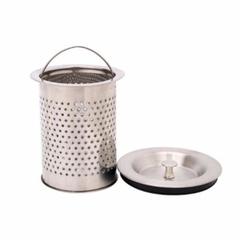 Set Combo Bộ Lọc Rác Và Nắp Bồn Rửa Bát Inox 100%