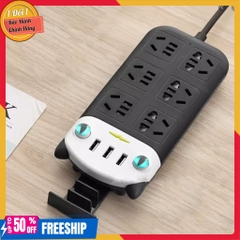 Ổ Cắm Điện Đa Năng Hình Con Mèo Ngộ Nghĩnh Với 3 Cổng Usb