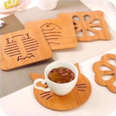 Tấm Lót Nồi Bằng Gỗ Tre Nhiều Hình Ngộ Nghĩnh