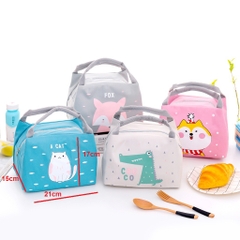 (Mẫu Mới)Túi Đựng Hộp Cơm Hình Con Vật Xinh Xắn Hiện Đại Giữ Nhiệt Đẹp Bền (Dáng Ngang)
